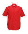 65118 Men's Long Sleeve Poplin Shirt Red colour image